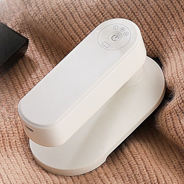 휴대용 미니 다리미 USB 초소형 업킵 스탠드 핸드형 핸디 가정용 접이식 스팀 무선 화이트 - 상세 이미지 3