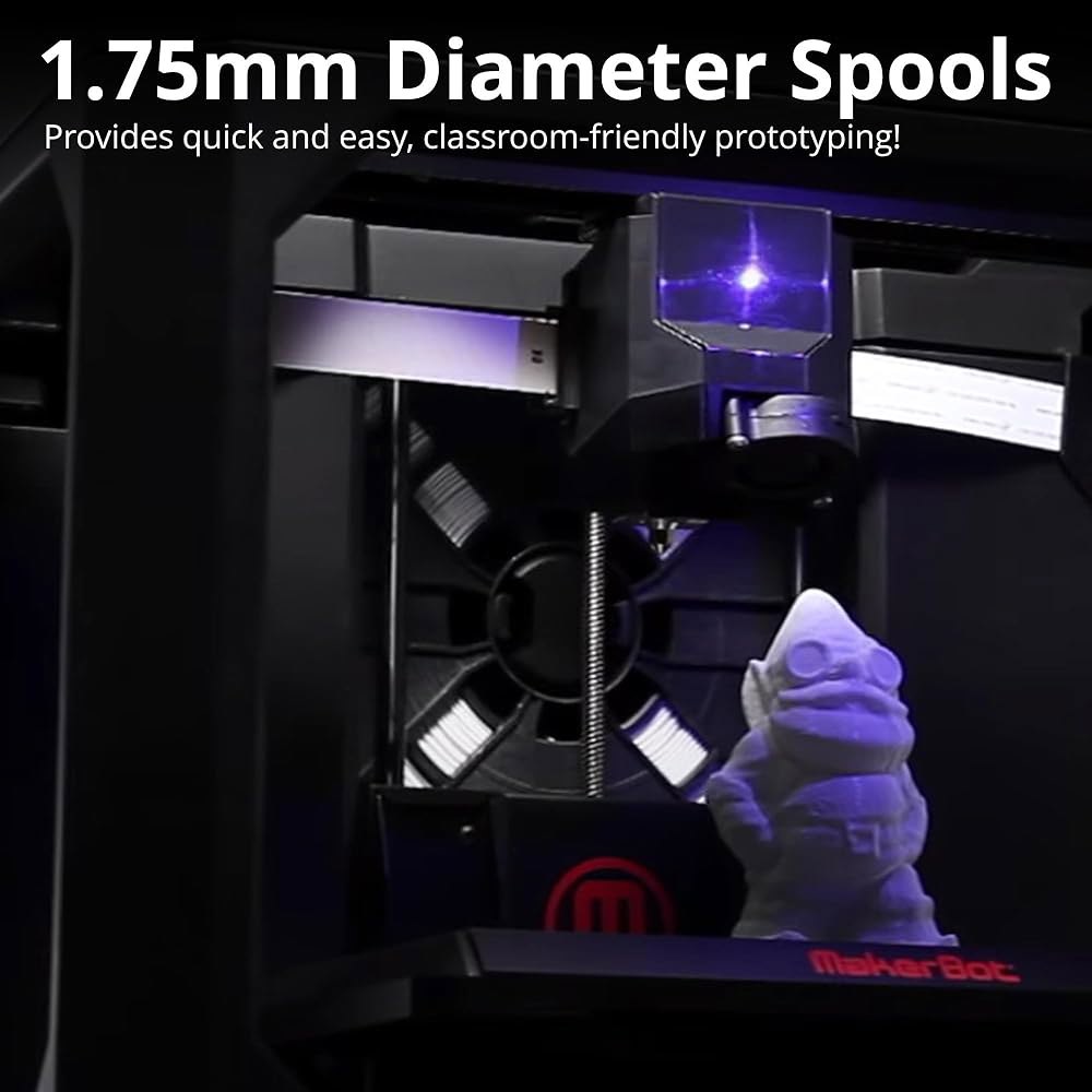 Replicator+ 및 5세대 3D 프린터용 메이커봇 PLA 프린팅 필라멘트 대형 스풀 (진백색) - 상세 이미지 3