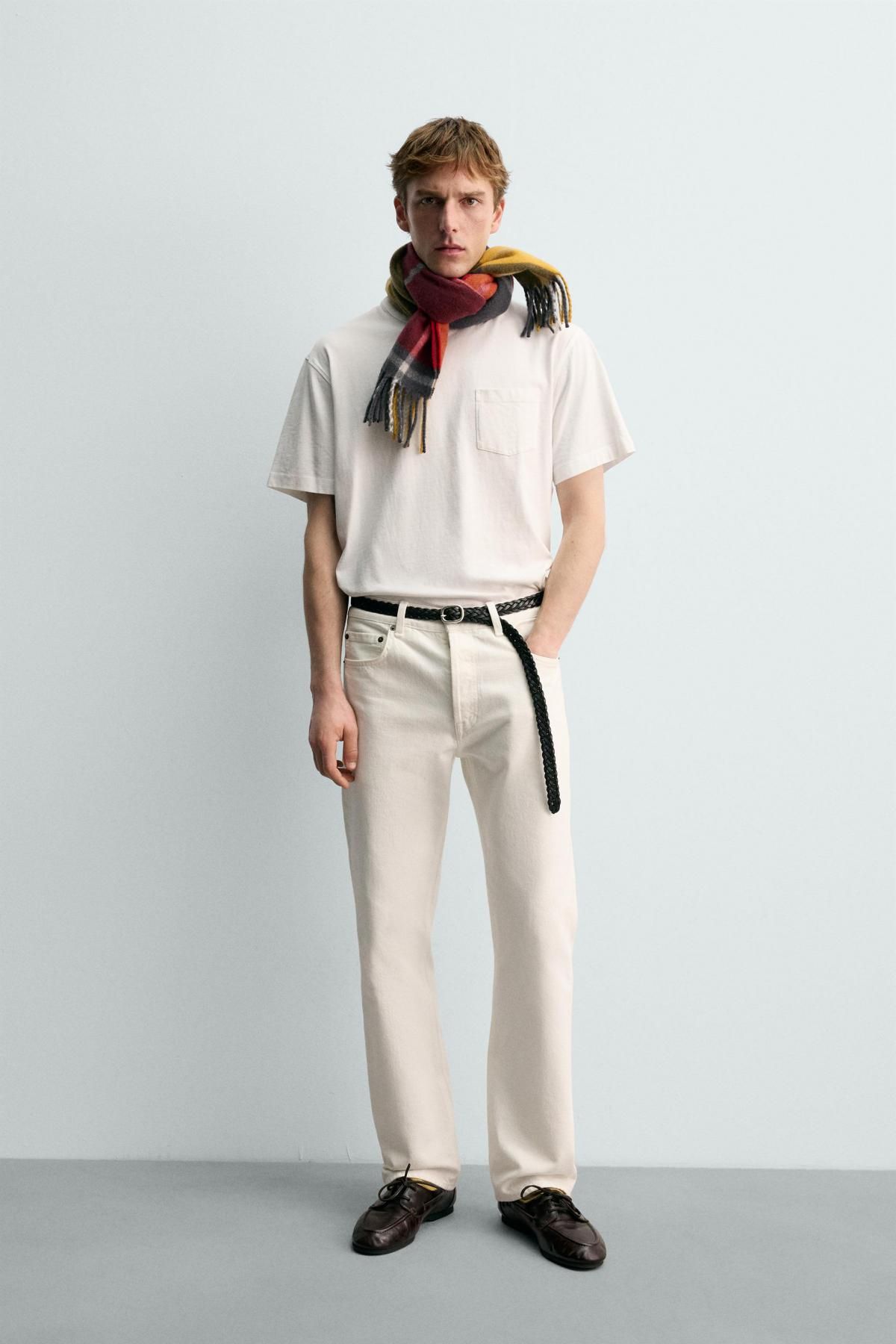 자라 포켓 반팔 티셔츠 X 아론 레빈 1887/383 WHITE - 상세 이미지 2