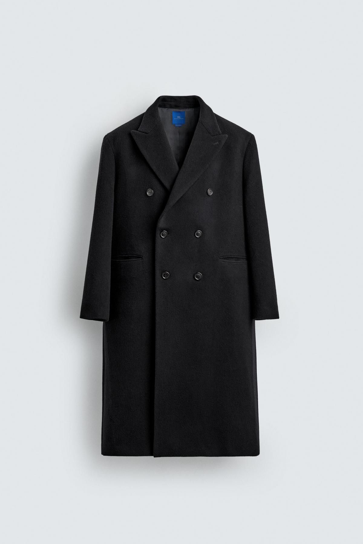 자라 울 혼방 더블 코트 X 아론 레빈 4116/890 BLUE - 상품 이미지