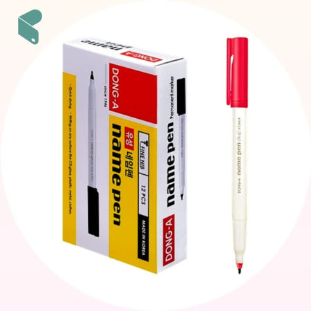 JLCO협력사 네임펜 유성 적색 1152개입 대량 박스 마킹용 유성펜 동아 커머스픽101