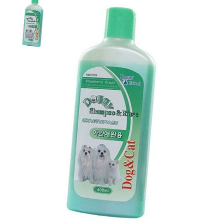 하얀 강아지 고양이 천연 샴푸/린스 (백모용) 400ml