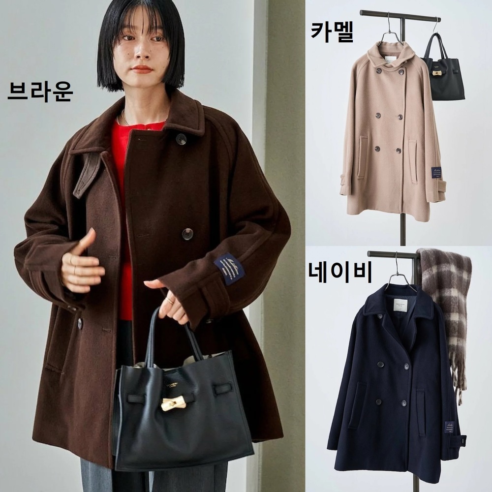프릭스스토어 3WAY 울 미들 재킷 여성 울 코트 25AW 브라운 - 상세 이미지 2