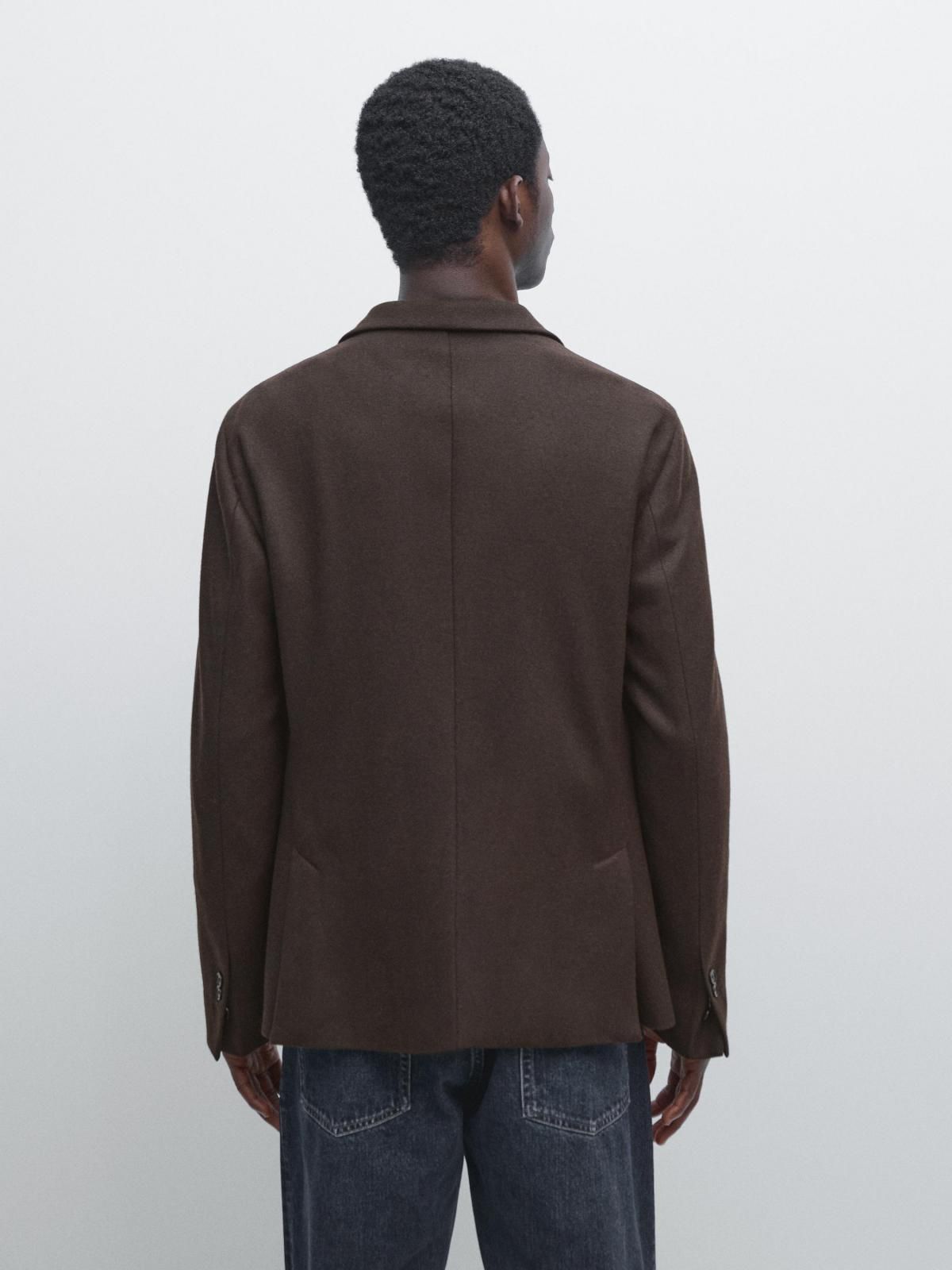 마시모두띠 더블브레스트 울 블레이저 브라운 2583/350 BROWN - 상세 이미지 4