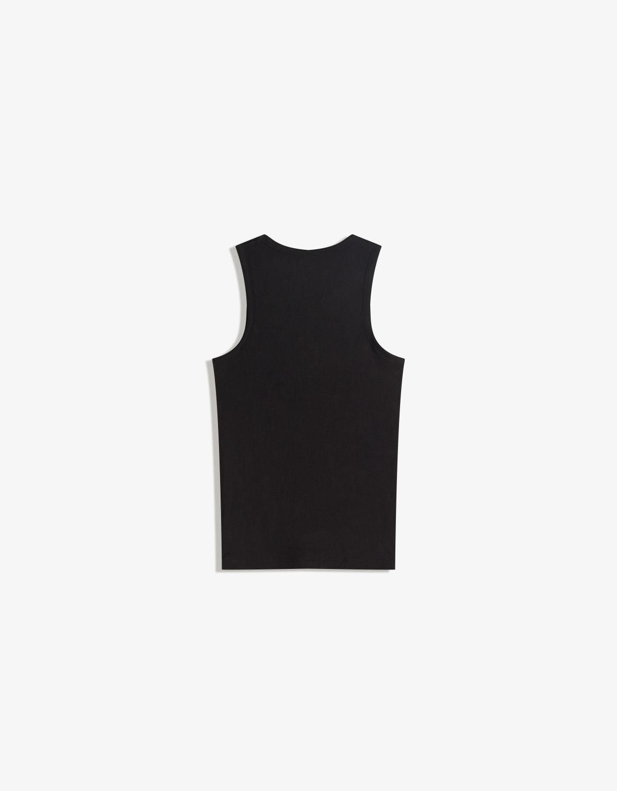 버쉬카 테크니컬 슬림핏 립 베스트 탑 블랙 0071/589 BLACK - 상세 이미지 2