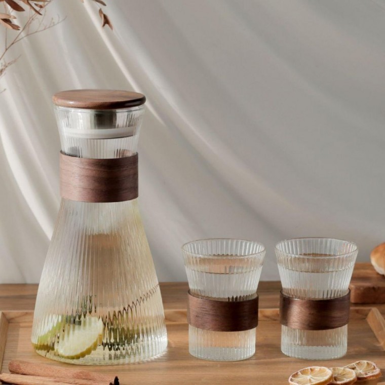 이든 물병 C타입 1.5L 컵 310ml 2p 세트 가정용 저그 워터 예쁜 티보틀 손잡이 보리차 - 메인 이미지