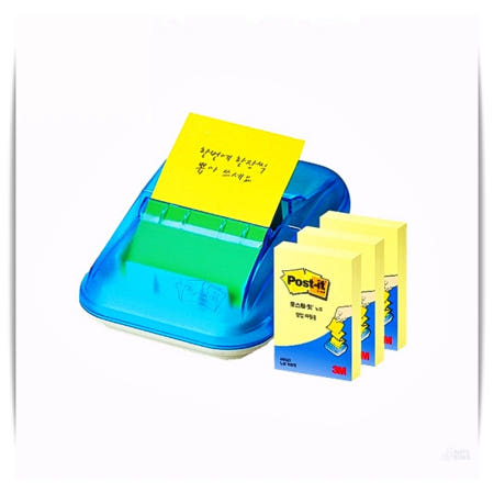 앤츠런3협력사 포스트잇 팝업 디스펜서 KR-2003 76x51mm 20개입 편리한 구성
