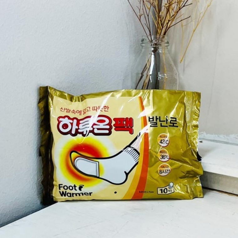 (ABM도매콜) 하루온 붙이는 발핫팩 10개입 - 메인 이미지