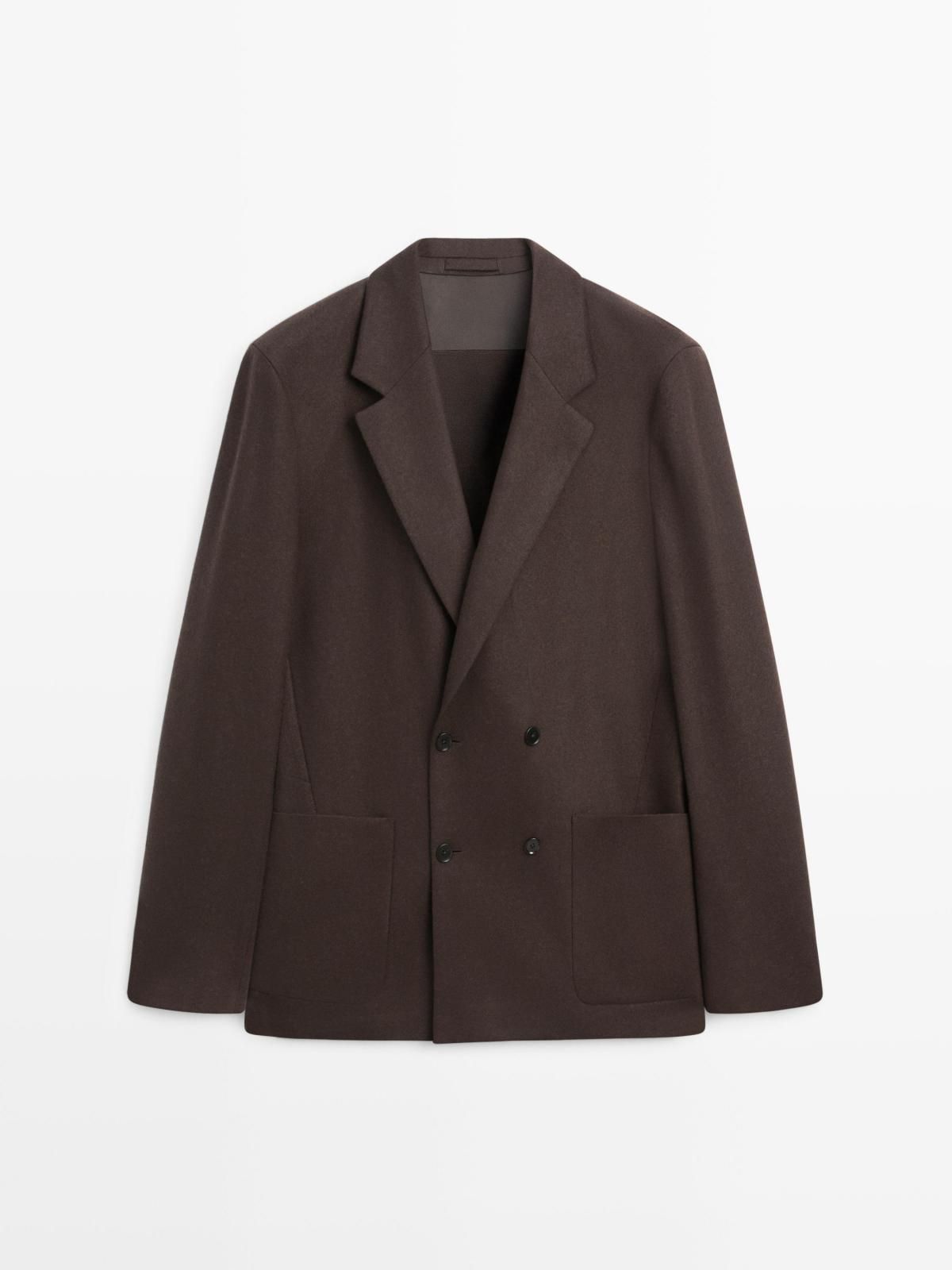 마시모두띠 더블브레스트 울 블레이저 브라운 2583/350 BROWN - 상품 이미지
