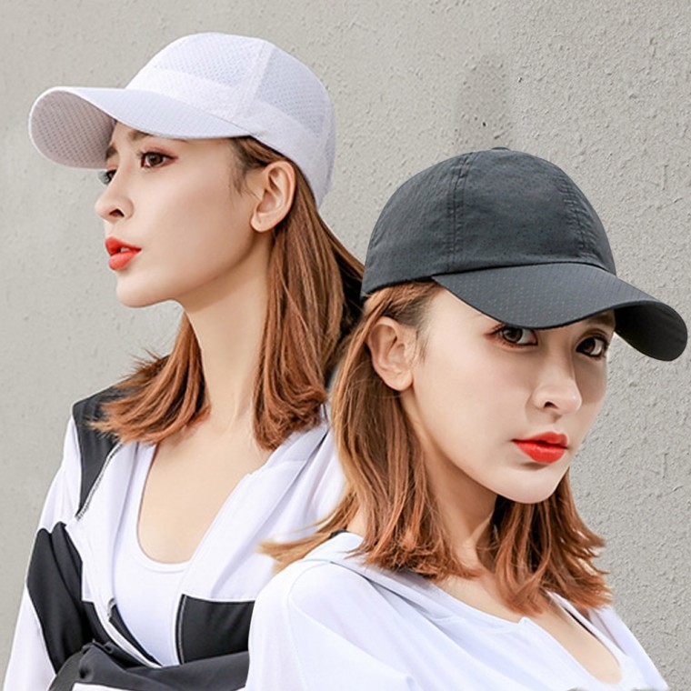 남자 여자 통풍 데일리 아웃도어 메쉬 펀칭 볼캡 모자 - 상품 이미지