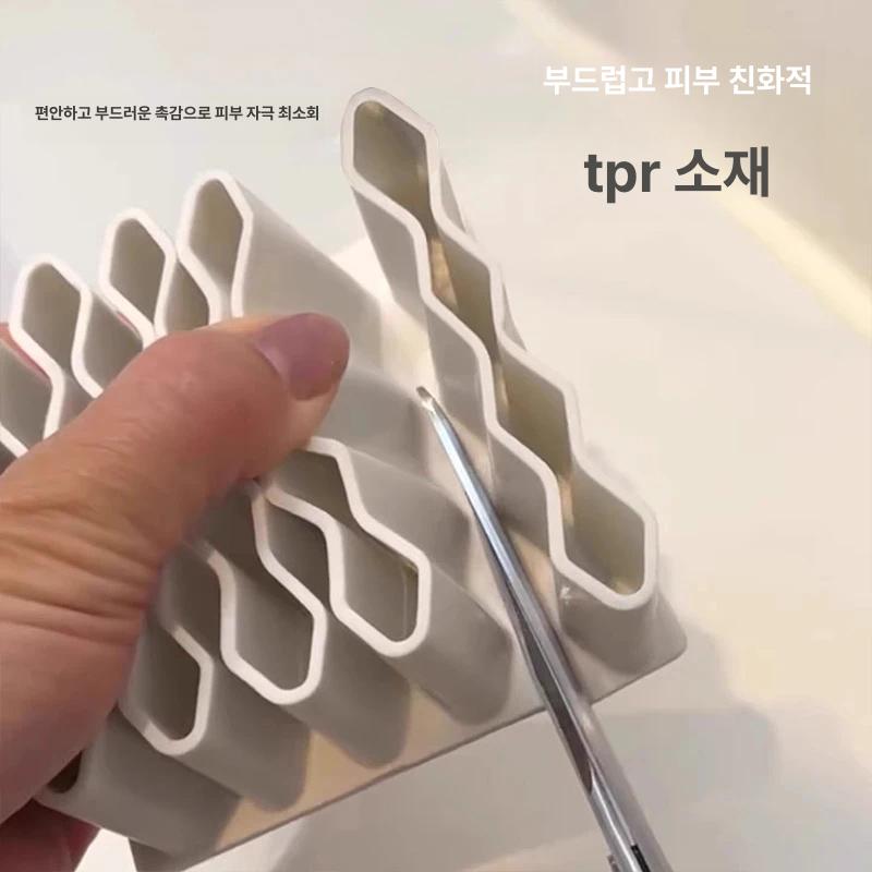 가정용 소프트폼 연고 정리대 데스크탑 분리형 약품 화장품 정리함 화이트 1개입 - 상세 이미지 5