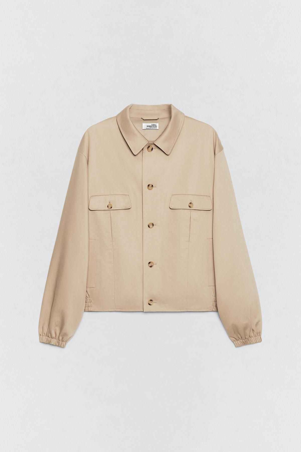 자라 릴랙스핏 포켓 재킷 X 소시오츠키 7380/654 BEIGE - 상품 이미지