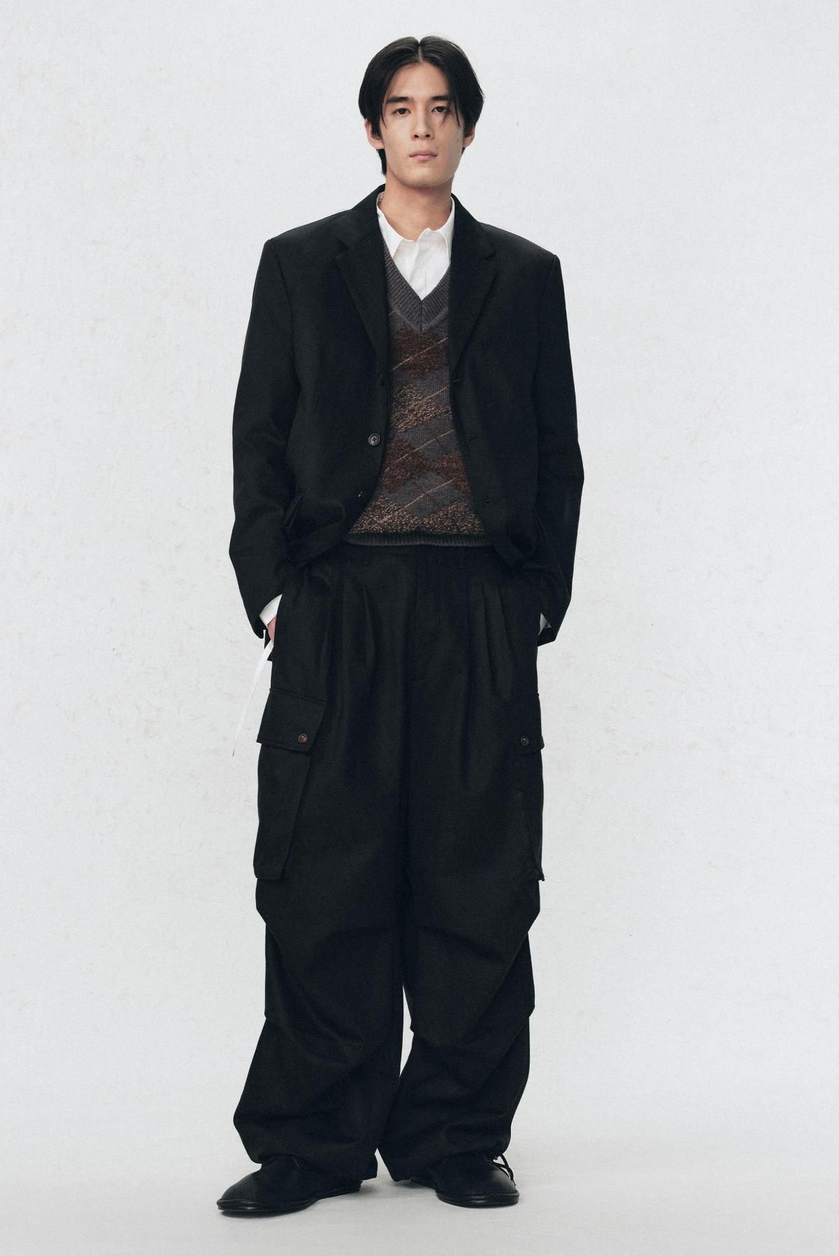 자라 릴렉스핏 수트 블레이저 X 소시오츠키 7380/657 BLACK - 상세 이미지 2