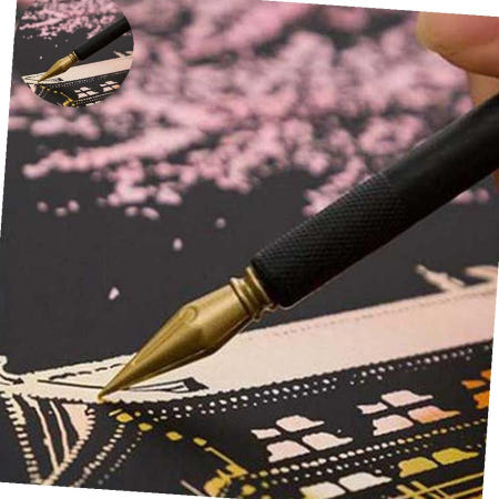 집에서 쉬운 취미 활동 색칠 공부 어른 스크래치북