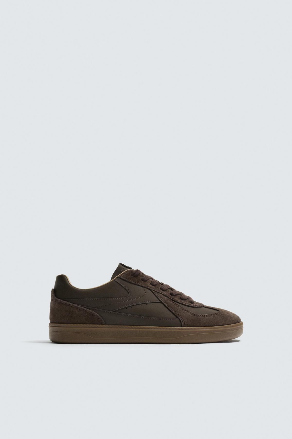 자라 레트로 브라운 배색 솔 스니커즈 2289/620 BROWN - 상품 이미지