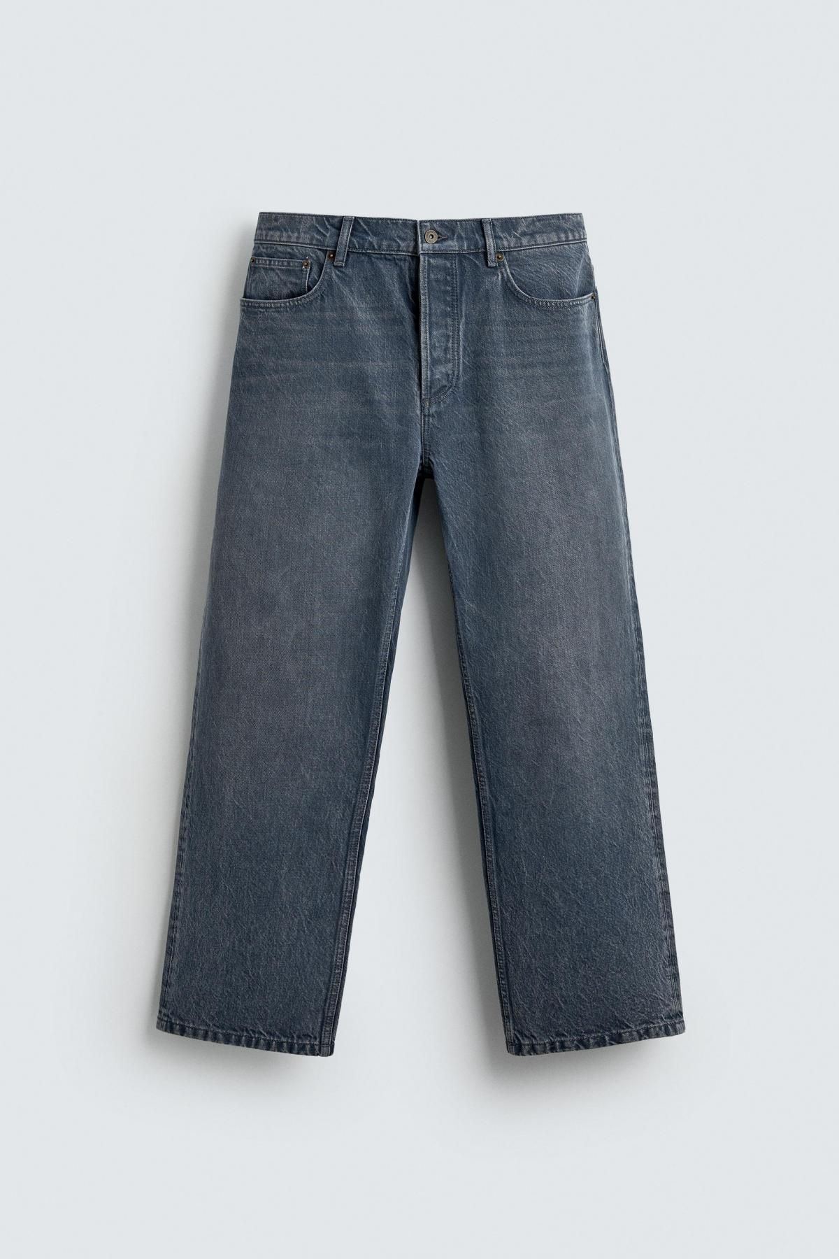자라 이탈리안 데님 빈티지 워싱 플레어 진 3991/375 BLUE / GREY 이미지 7