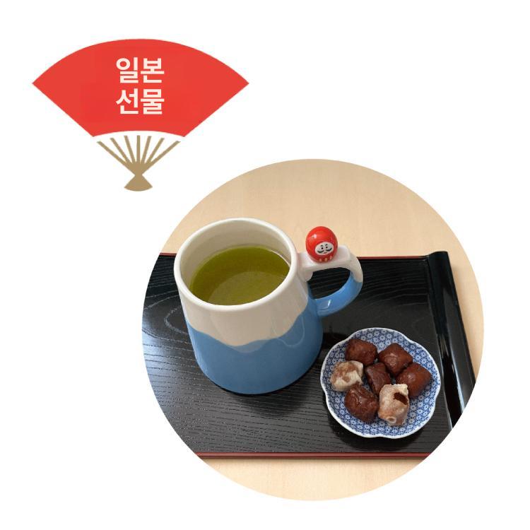 일본풍 후지산 머그 잔 세라믹 머그잔 다루마 시바견 커피 물 컵 300ml 후지산 컵 시바이누 - 상세 이미지 2