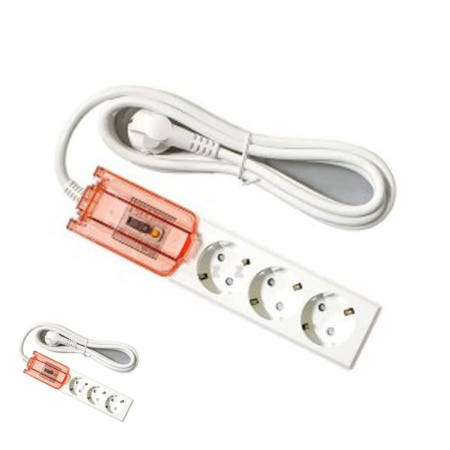 멀티탭5구 멀티탭 누전차단기 3구 대용량 콘센트 4000W 2.5m