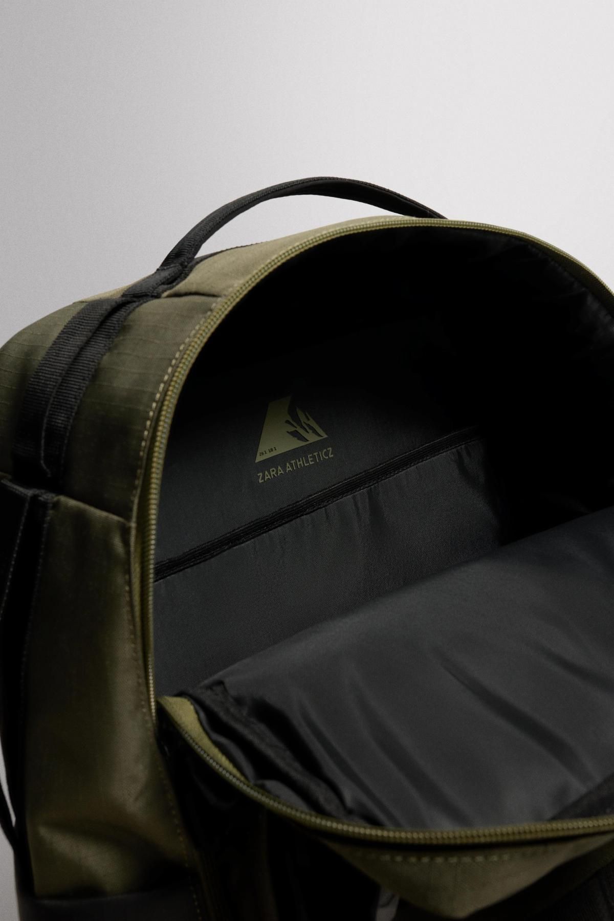 자라 테크니컬 아웃도어 백팩 다기능 3267/620 KHAKI GREEN - 상세 이미지 4