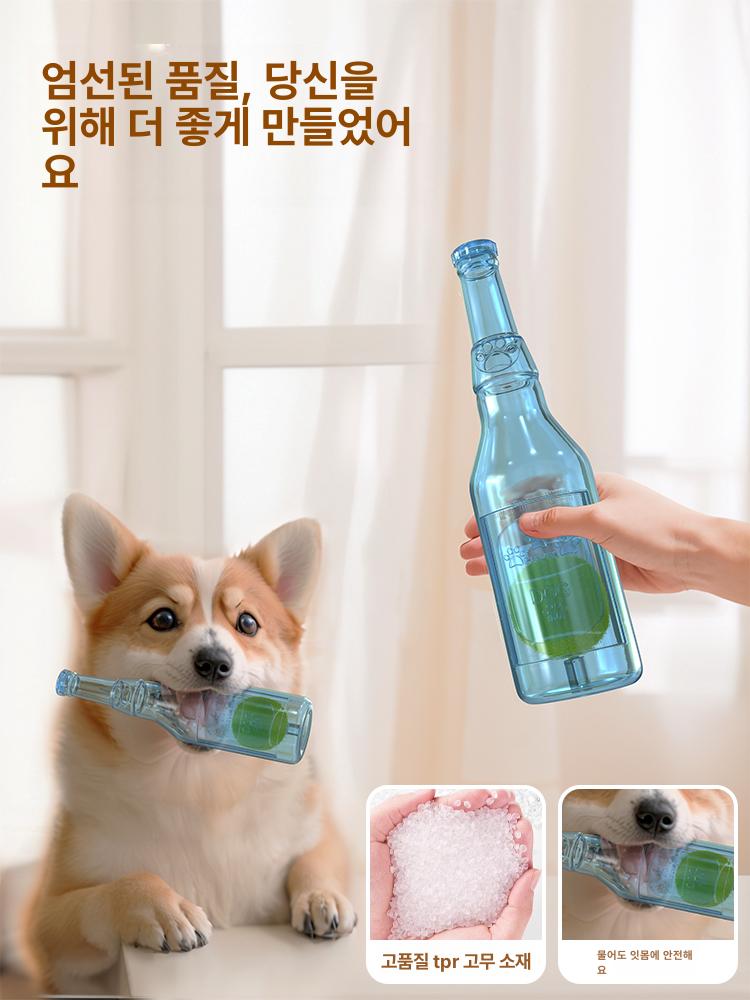강아지 고무 테니스볼 내구성 좋은 반려견 치아관리 스트레스 해소 블루 볼 없음 - 상세 이미지 3