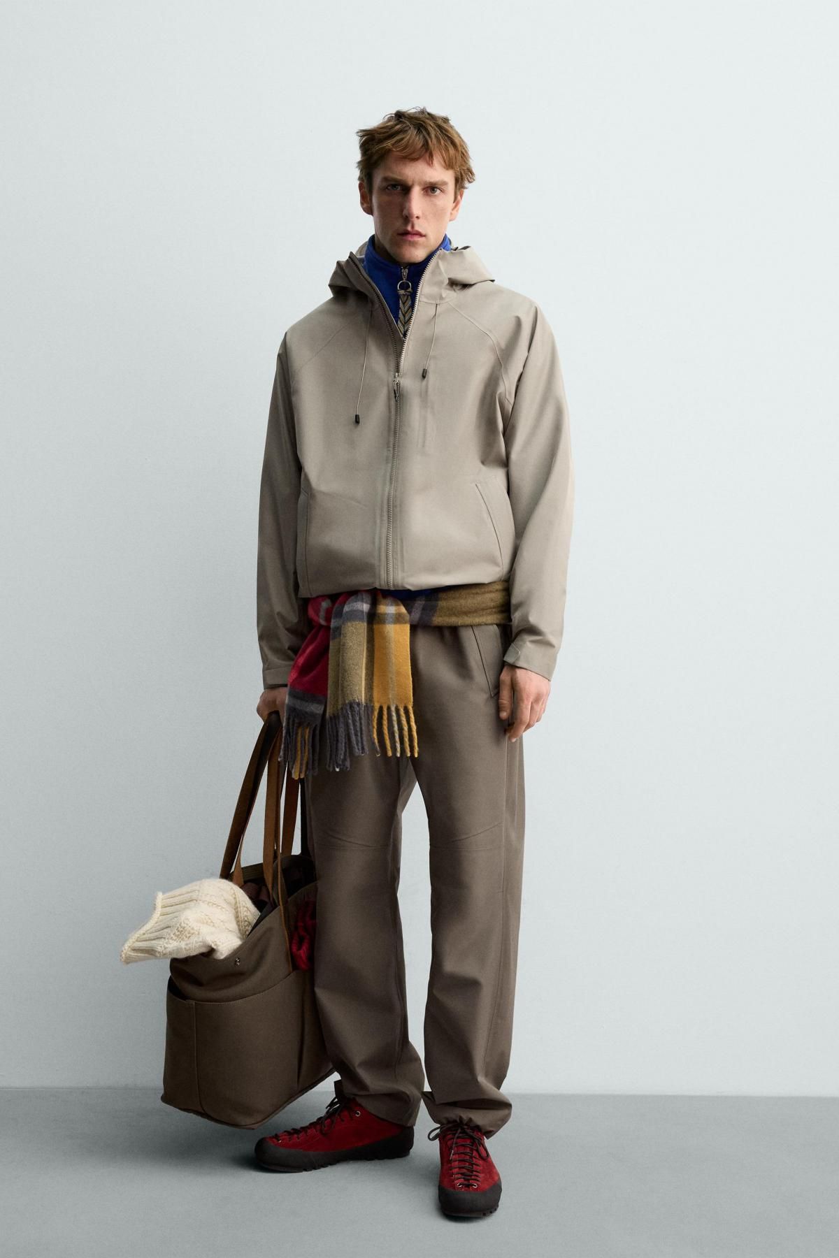 자라 테크니컬 방수 쉘 재킷 X 아론 레빈 3286/450 MID-GREEN - 상세 이미지 2