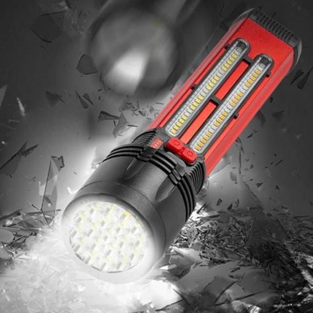 LED 후레쉬(대) 태양열충전+USB겸용 다 - 메인 이미지