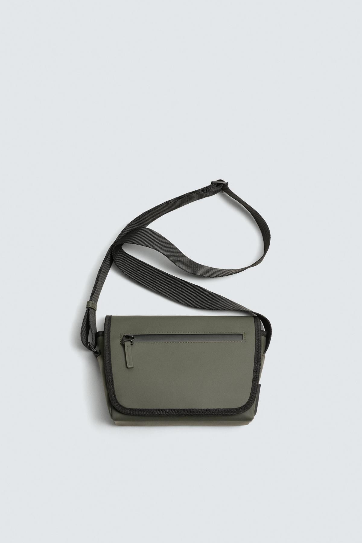 자라 테크니컬 러버라이즈 베이직 크로스백 3606/720 KHAKI GREEN - 상품 이미지