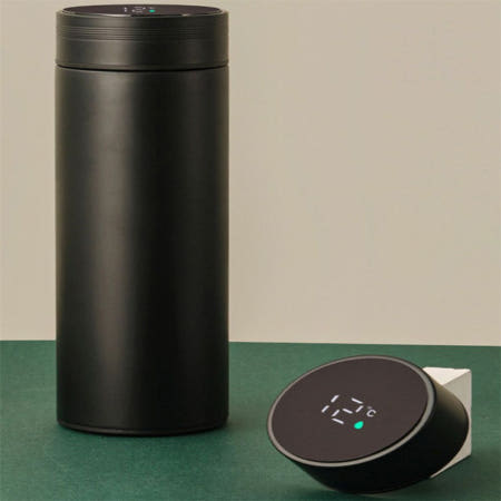 굿픽몰 온도 보온병 500ml LED보온병 스테인리스텀블러