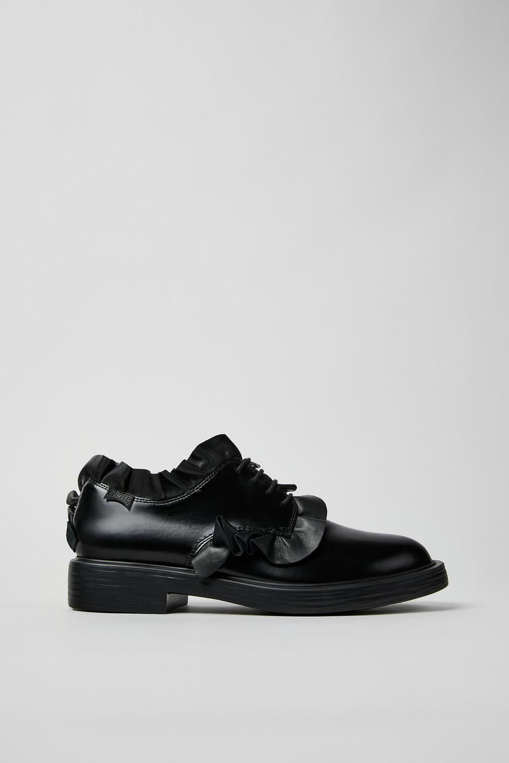 캠퍼 블랙 가죽 더비화 남성 Dean K101085-001 BLACK - 메인 이미지