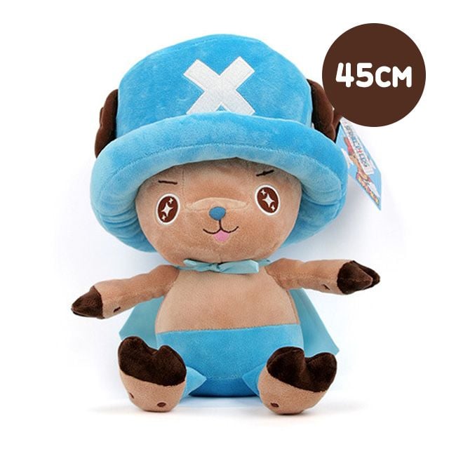 원피스 쵸파 봉제인형 블루 대형 45cm 캐릭터 굿즈 - 상품 이미지