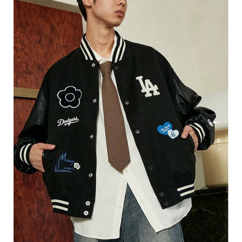 프릭스스토어X메리퀀트 패치 스타디움 재킷 남성 점퍼 25AW BROWN M - 상세 이미지 3