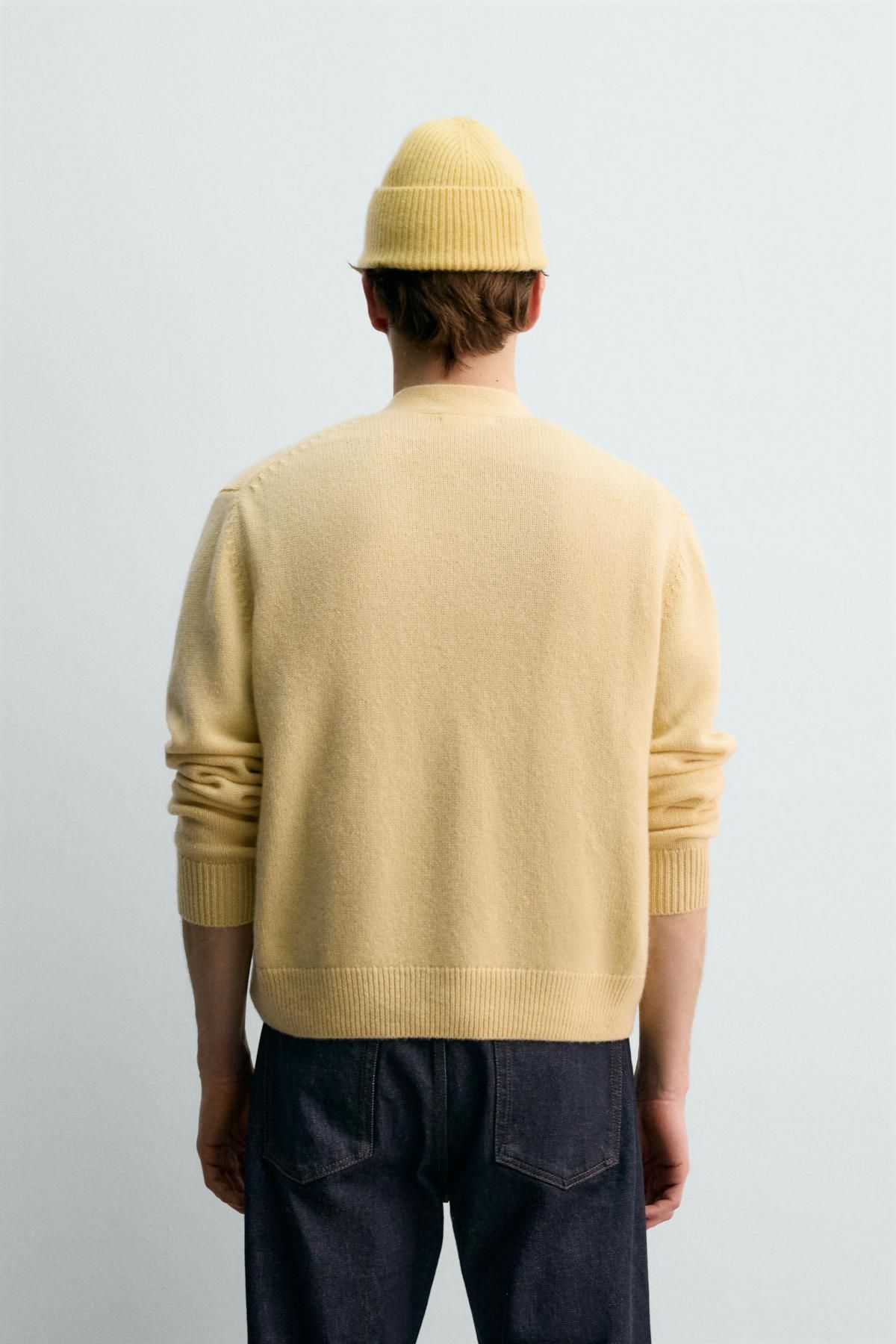 자라 캐시미어 버튼 가디건 X 아론 레빈 2893/380 BUTTER - 상세 이미지 4