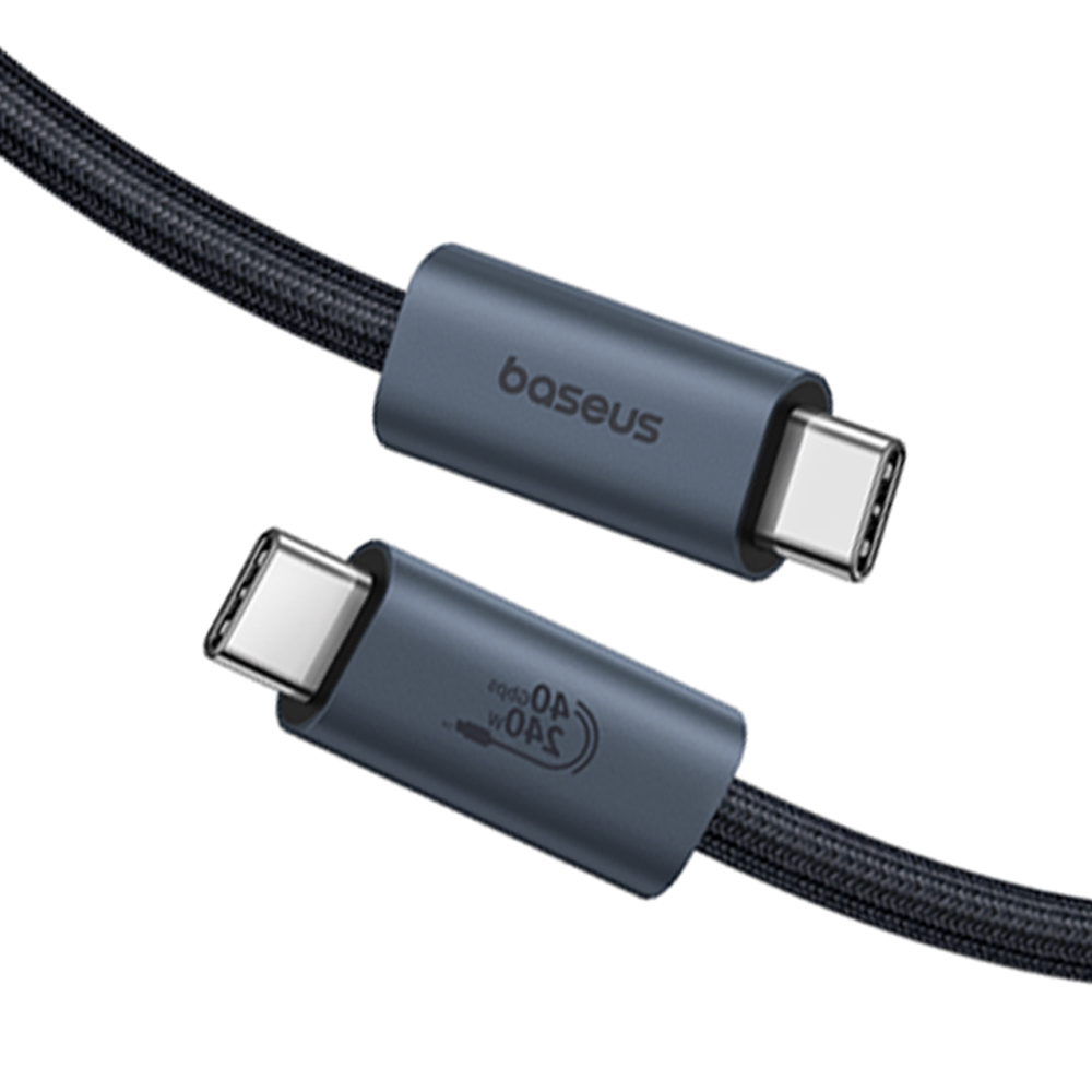 베이스어스 USB4 40Gbps C to C 고속케이블 1M 8K 60Hz 240W - 상품 이미지