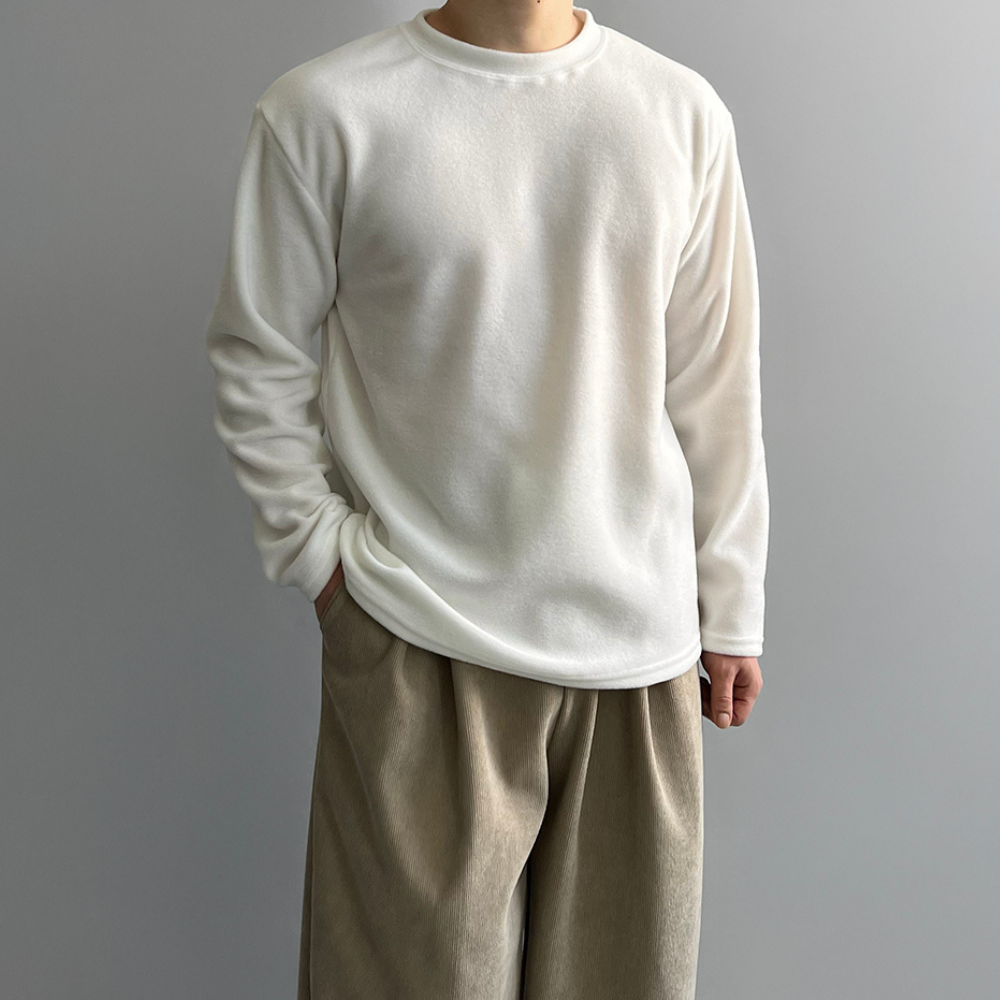 기모긴팔티 후리스티셔츠 남자기모레이어드 제품 이미지