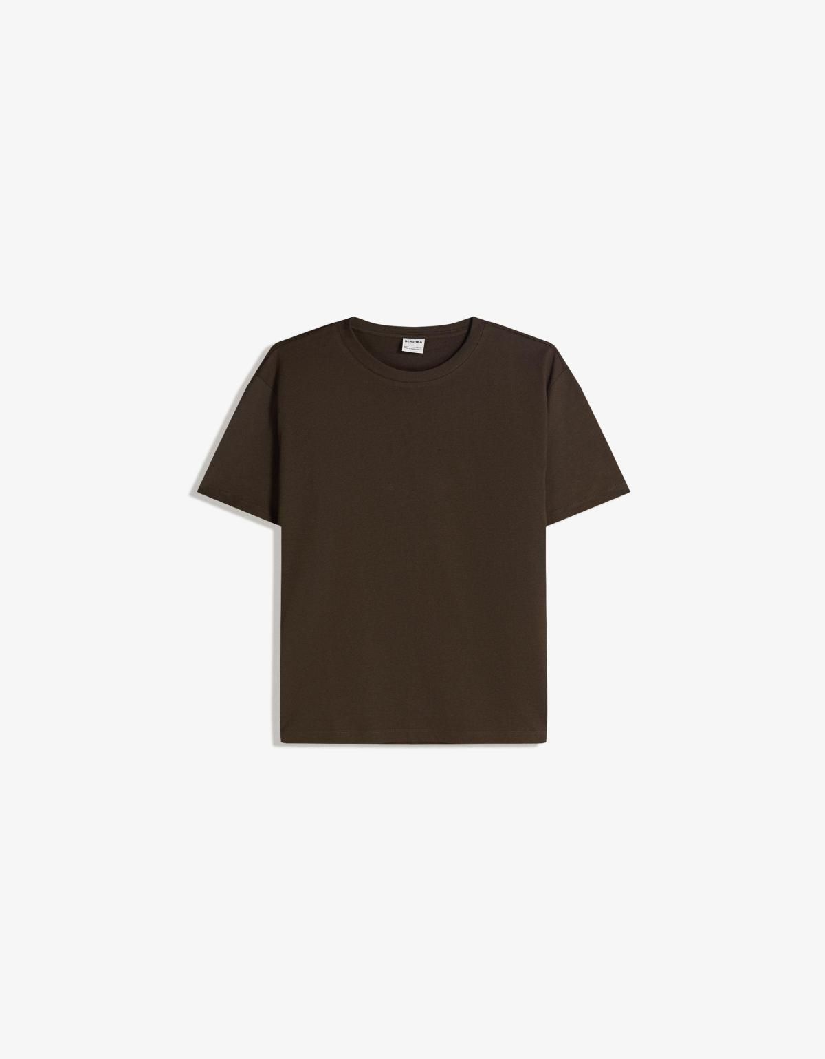 버쉬카 베이직 브라운 반팔 티셔츠 0069/154 BROWN - 상세 이미지 3
