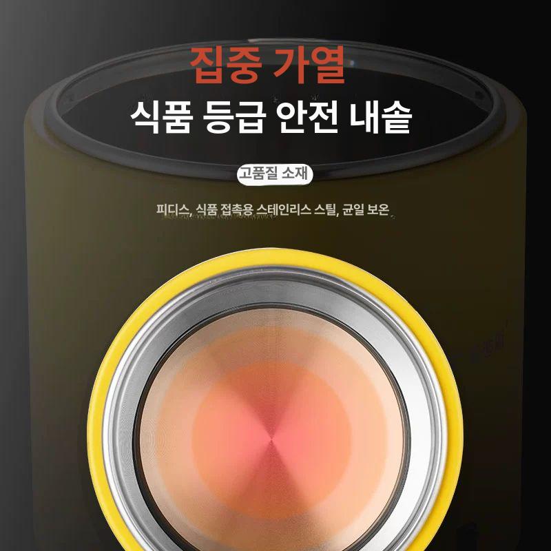 대용량 전기 보온 죽통 업소용 조식 뷔페 자동보온 보온통 10L 블랙 건식 보온 냄비 - 상세 이미지 4