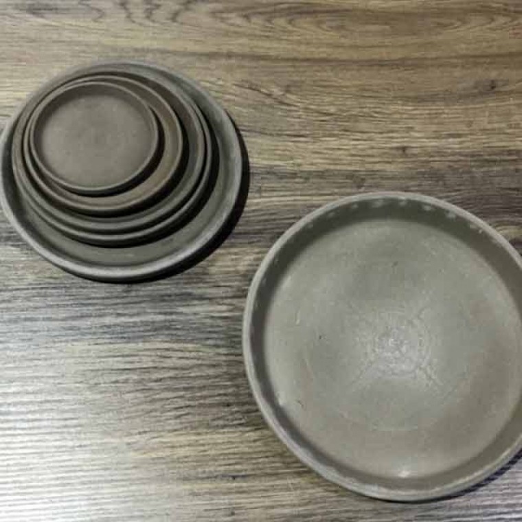 빈티지 그레이 토분화분받침 R16(내경135/외경160mm) - 메인 이미지