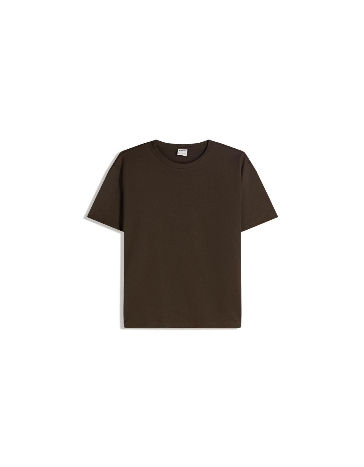 버쉬카 베이직 브라운 반팔 티셔츠 0069/154 BROWN - 상품 이미지