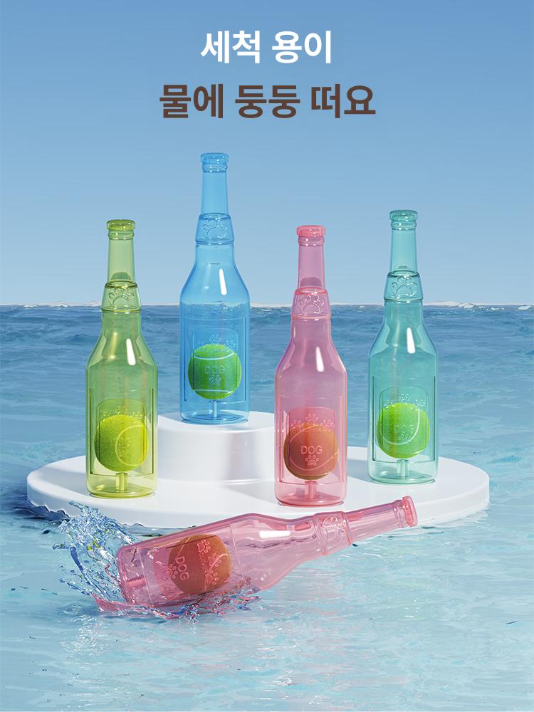 강아지 고무 테니스볼 내구성 좋은 반려견 치아관리 스트레스 해소 블루 볼 없음 - 상세 이미지 5