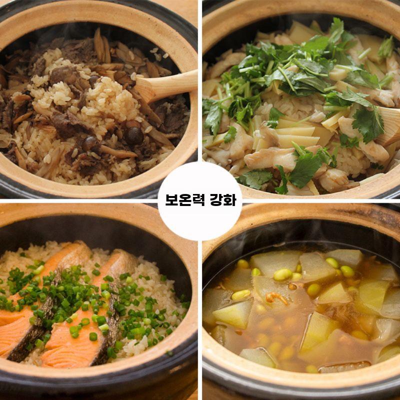 뚝배기 밥솥 일본 도자기 점토솥 내열 이중 이중 세라믹 냄비 18.5cm (1-2인용) - 상세 이미지 3