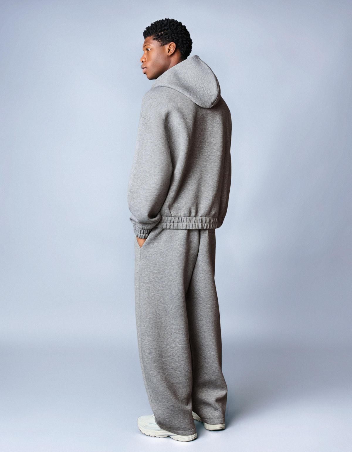 버쉬카 네오프렌 집업 후드 스웨트셔츠 0847/741 GREY - 상세 이미지 5