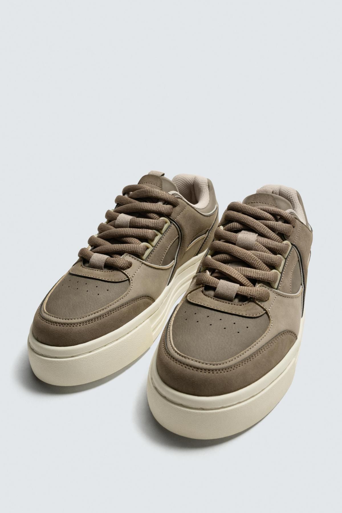 자라 레트로 청키 스니커즈 2259/720 TAUPE GREY - 상세 이미지 5