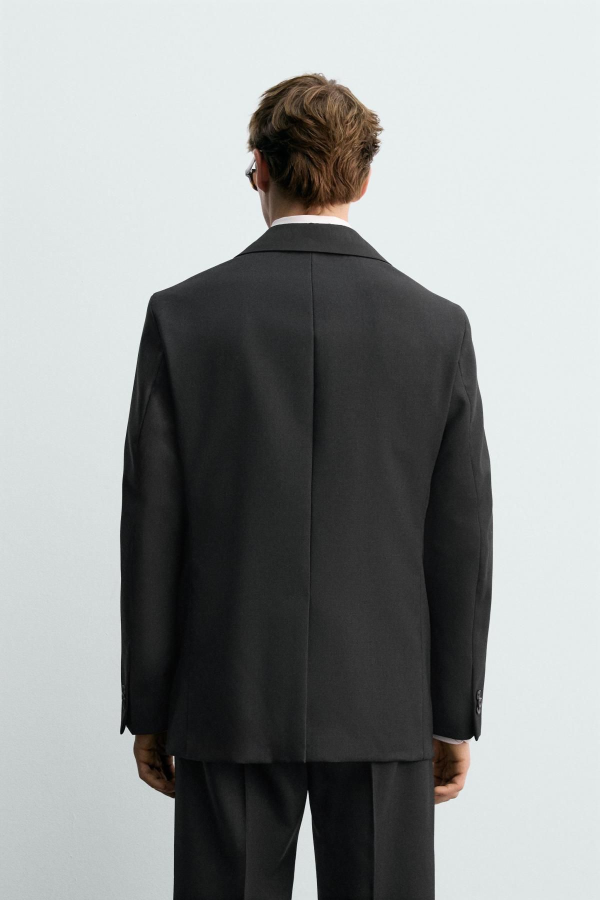 자라 클래식 울 블레이저 X 아론 레빈 4090/894 BLACK - 상세 이미지 4