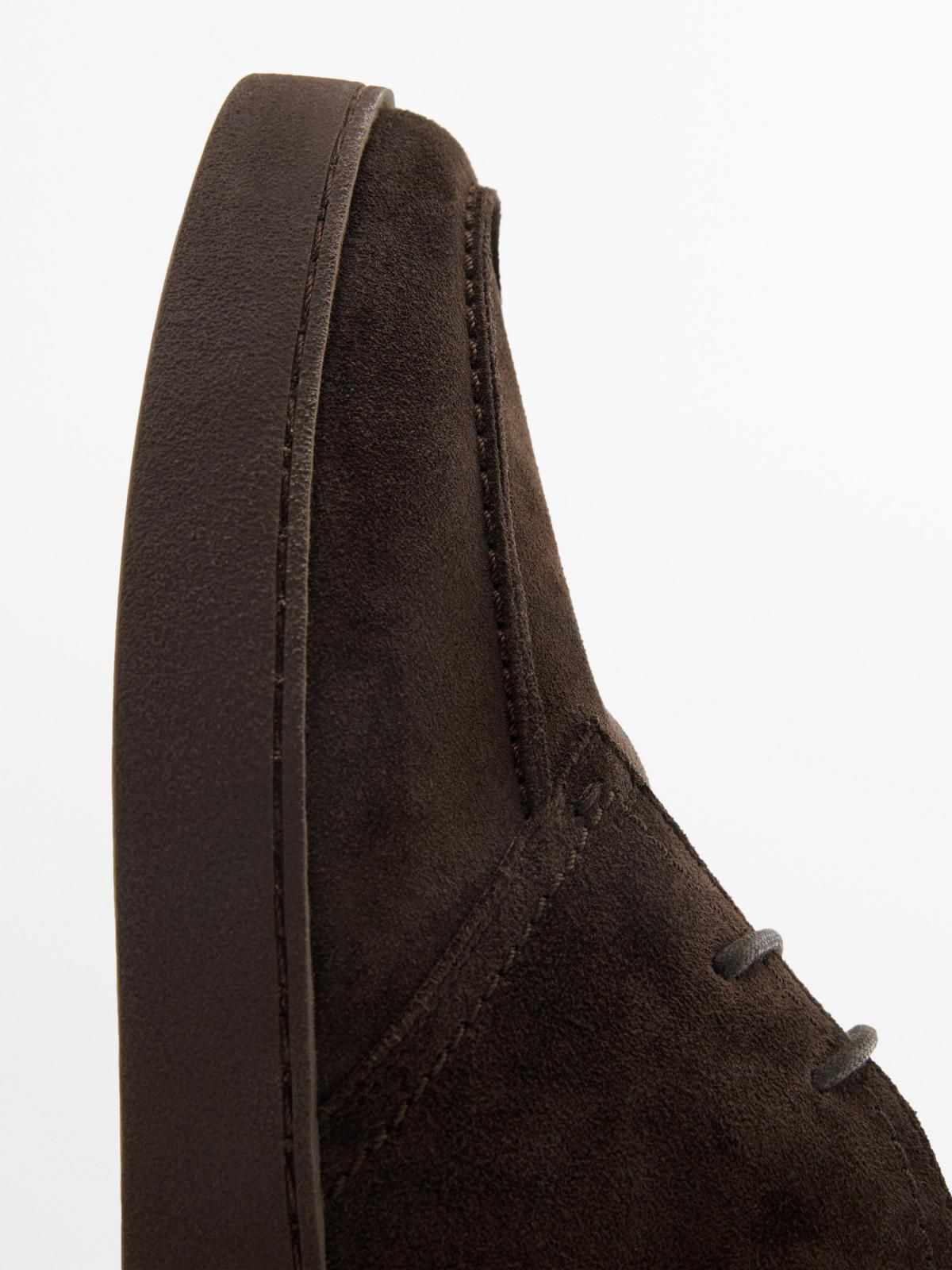 마시모두띠 스웨이드 부츠 스타일 레이스업 슈즈 2012/750 BROWN - 상세 이미지 3