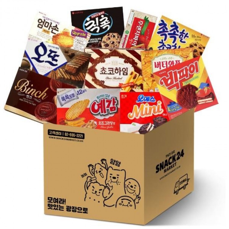 스낵24 사무실 낱개 박스과자세트 11p - 상품 이미지