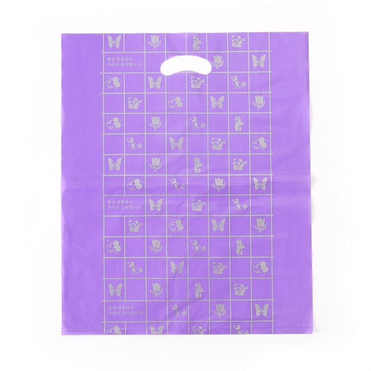 100p 양장비닐봉투(보라)(40x50cm) 의류봉투 - 메인 이미지