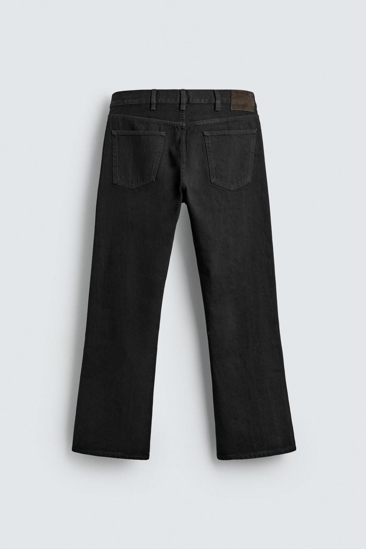 자라 스트레이트핏 부츠컷 데님 팬츠 X 아론 레빈 5585/490 CHARCOAL 이미지 8