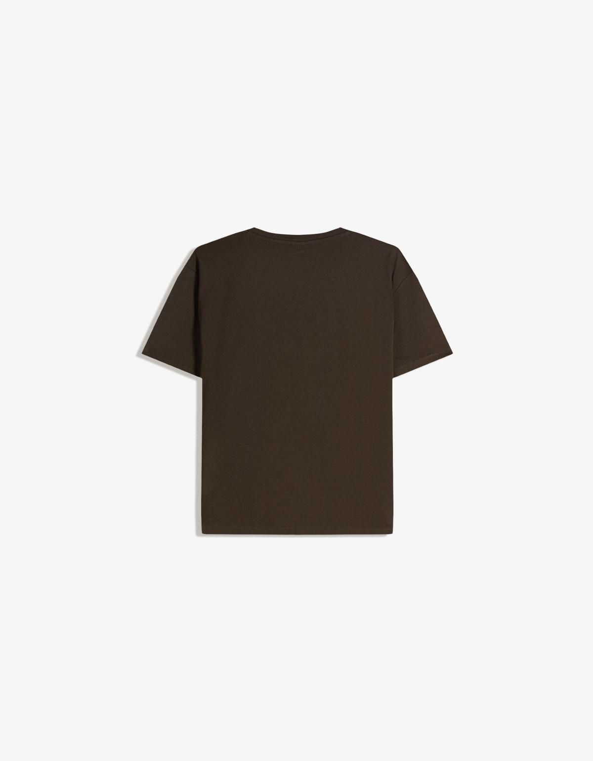 버쉬카 베이직 브라운 반팔 티셔츠 0069/154 BROWN - 상세 이미지 2