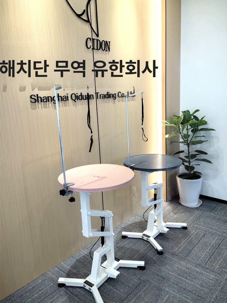 애견 미용테이블 강아지 미용 반려동물 접이식 전동테이블 높이조절 회전 831pro 올블랙 60cm - 상세 이미지 3