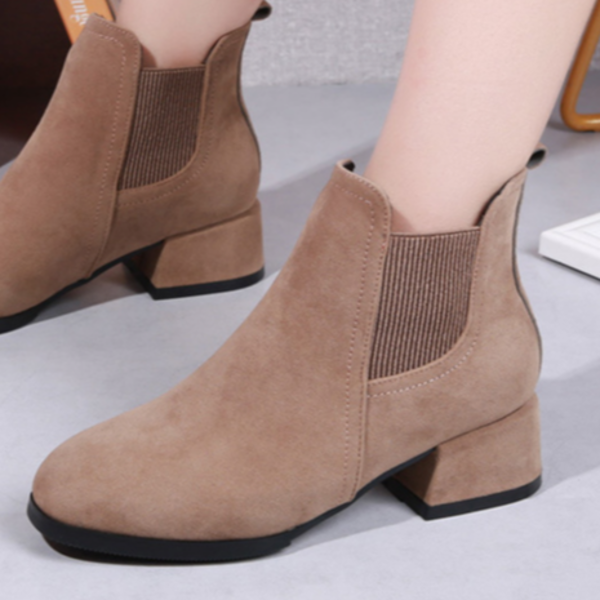 데일리 여성 첼시 부츠 워커 첼시 부츠 스웨이드 겨울